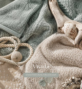 Original Poncho Towel Changing Robe - Sage Khaki / Dune Stone