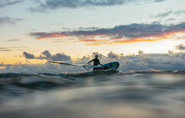 Windsurfer on the sea