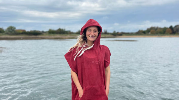 Best Surf Poncho Towels - Indie Bornhoft wears Vivida Lifestyle