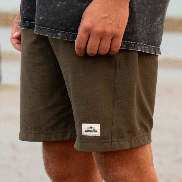 Mens Surf Swim Short Botanical Green Vivida Lifestyle