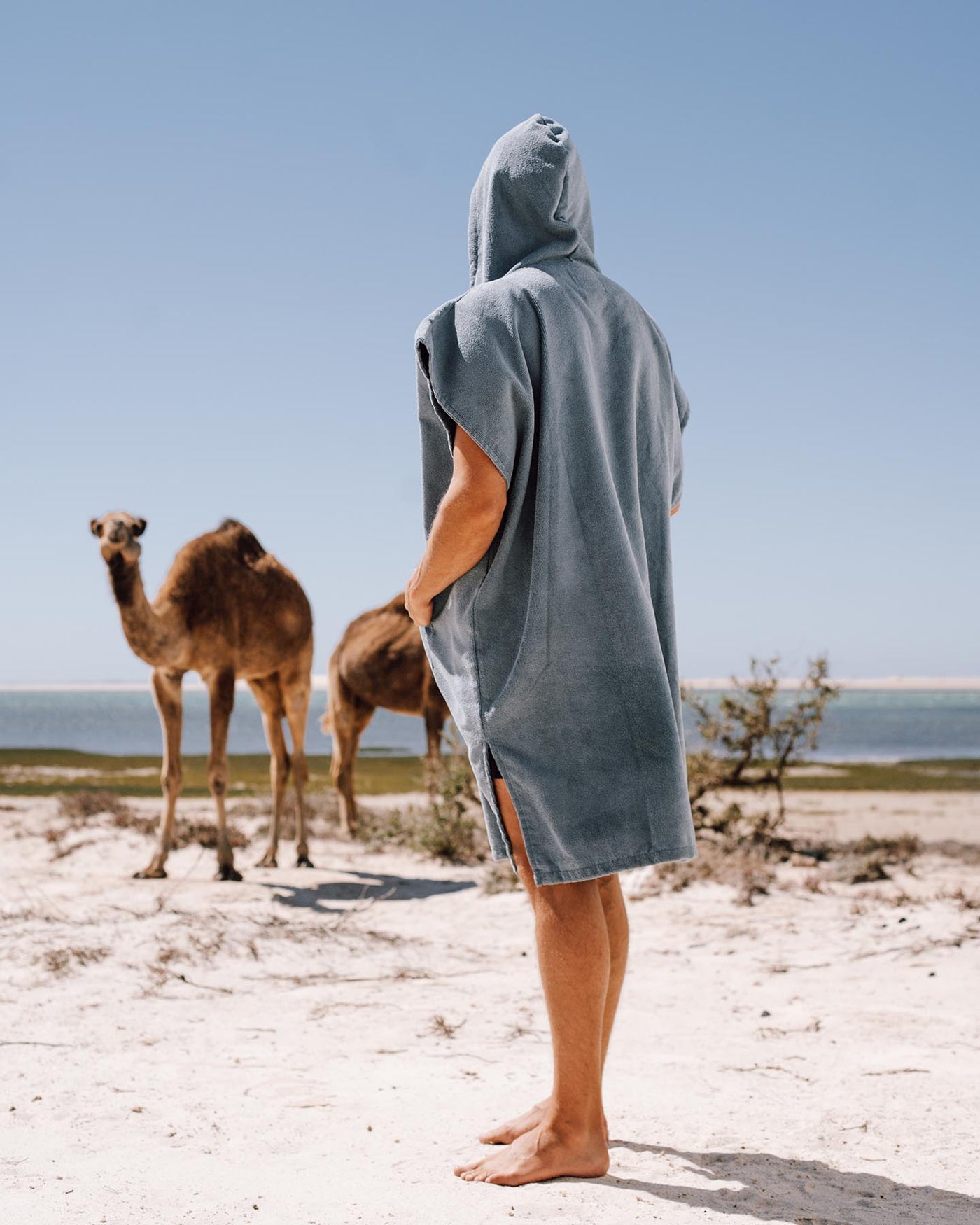 Shop Mineral Blue Poncho Towel Changing Robe – Vivida Lifestyle