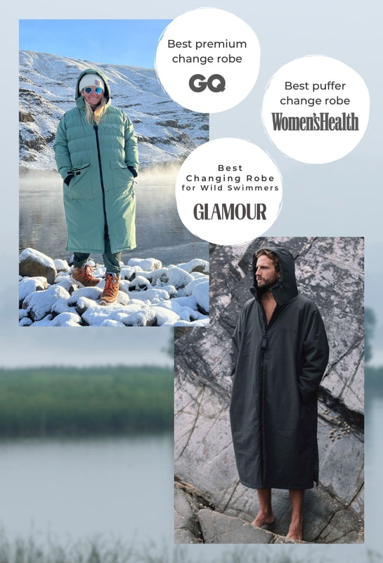 Waterproof changing robes for swimming and surfing