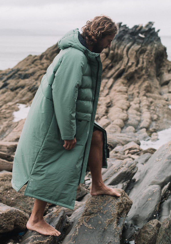 Imperfect All Weather Puffer Changing Robe - Aventurine Green