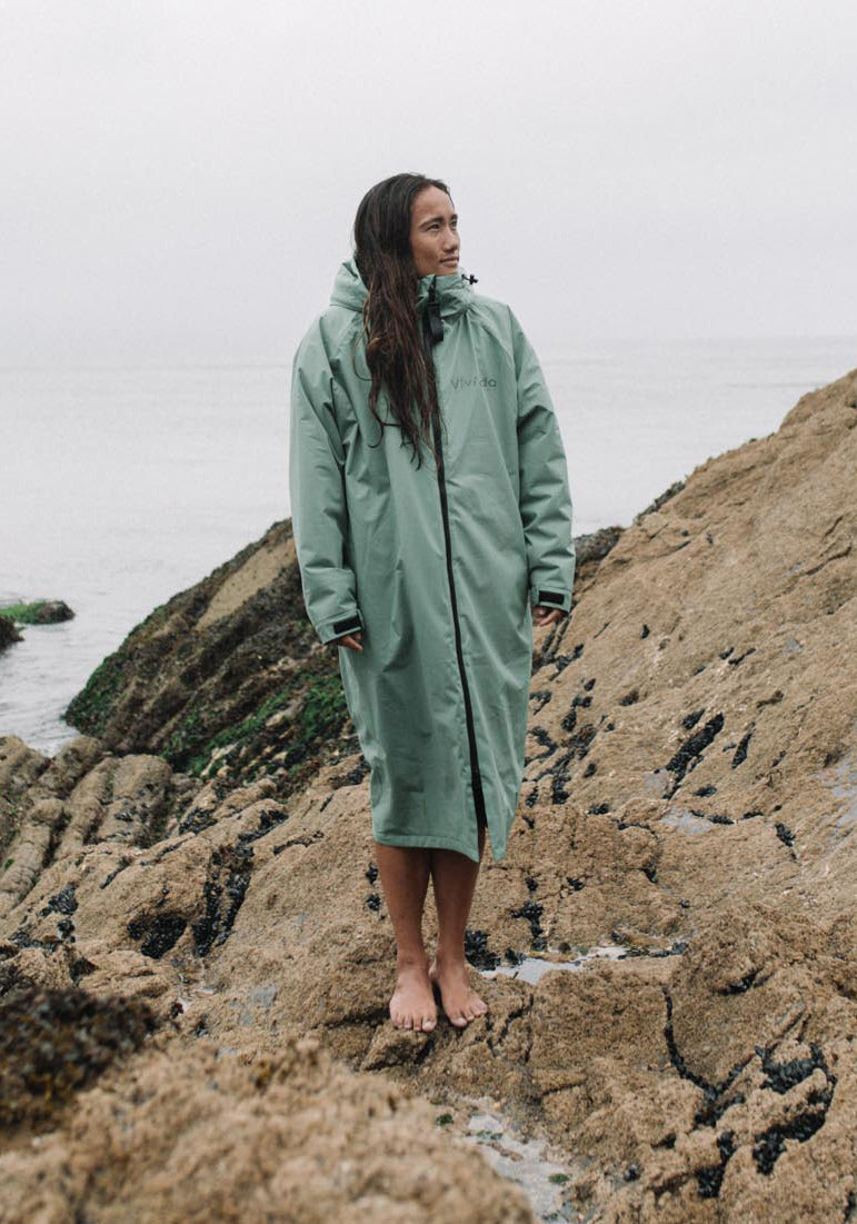 Imperfect All Weather Sherpa Changing Robe - Aventurine Green